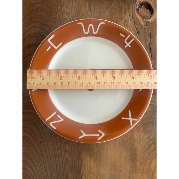 Vtg Jackson Side Plates w/ Western Longhorn Design Restaurant Ware USA - Picture 3 of 4